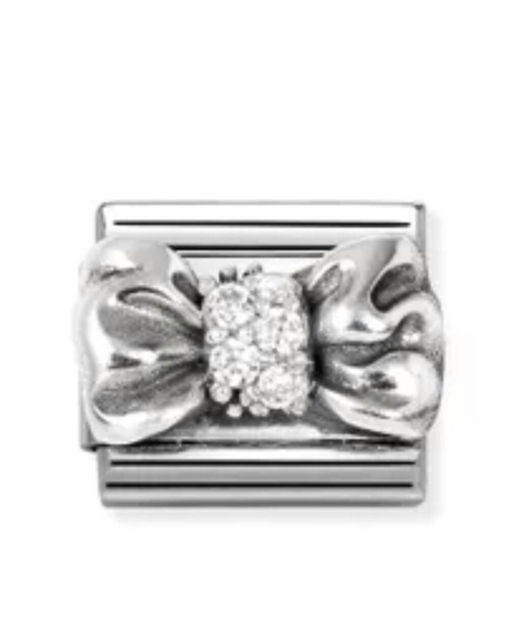 NEW NOMINATION women's composable classic links in silver bow